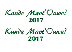 Carnaval Kunde Maot'Ouwe 2017 Holografische Groen - afb. 2