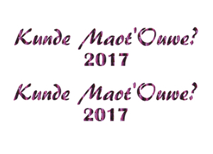 Carnaval Kunde Maot'Ouwe 2017 Holografische Paars - afb. 2