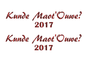 Carnaval Kunde Maot'Ouwe 2017 Holografische Rood - afb. 2