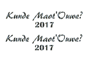 Carnaval Kunde Maot'Ouwe 2017 Holografische Zwart - afb. 2