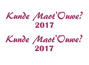 Carnaval Kunde Maot'Ouwe 2017 Flex Cardinaal Rood - afb. 2