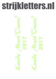 Carnaval Kunde Maot'Ouwe 2017 Glow in the Dark - afb. 1