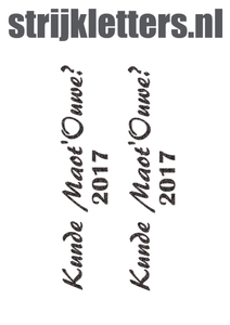 Carnaval Kunde Maot'Ouwe 2017 Glitter Black Glitter 458 - afb. 1