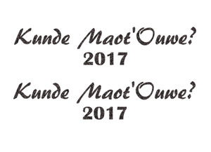 Carnaval Kunde Maot'Ouwe 2017 Glitter Zwart - afb. 2