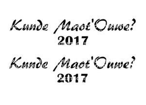 Carnaval Kunde Maot'Ouwe 2017 Flex BORSTLOGO - afb. 2