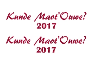 Carnaval Kunde Maot'Ouwe 2017 Glitter Hot Pink - afb. 2
