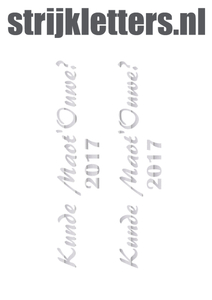 Carnaval Kunde Maot'Ouwe 2017 Glitter Rainbow White 488 - afb. 1