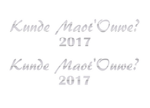 Carnaval Kunde Maot'Ouwe 2017 Glitter Rainbow White 488 - afb. 2