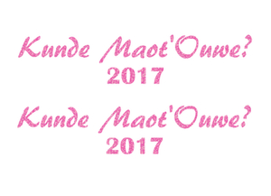 Carnaval Kunde Maot'Ouwe 2017 Glitter Holo Pink - afb. 2