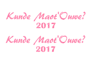 Carnaval Kunde Maot'Ouwe 2017 Glitter Medium Pink - afb. 2