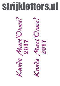 Carnaval Kunde Maot'Ouwe 2017 Glitter Lavender 428 - afb. 1