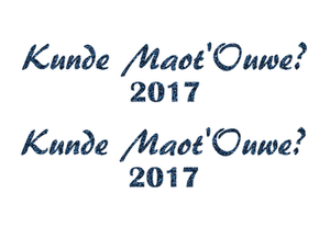 Carnaval Kunde Maot'Ouwe 2017 Glitter Navy - afb. 2