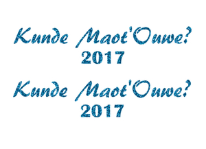 Carnaval Kunde Maot'Ouwe 2017 Glitter Blue - afb. 2