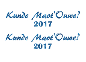Carnaval Kunde Maot'Ouwe 2017 Glitter Columbia Blue - afb. 2