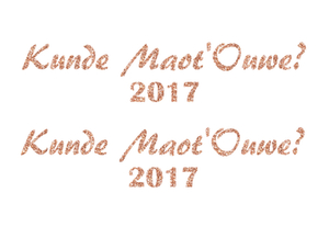 Carnaval Kunde Maot'Ouwe 2017 Glitter Light Rose Gold - afb. 2