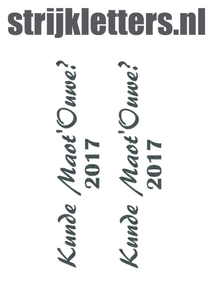 Carnaval Kunde Maot'Ouwe 2017 Glitter Grey Glitter 459 - afb. 1