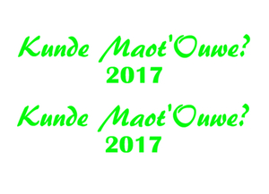 Carnaval Kunde Maot'Ouwe 2017 Glow in the dark Glow in the Dark Groen - afb. 2