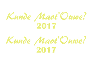 Carnaval Kunde Maot'Ouwe 2017 Glitter Neon Yellow Glitter 446 - afb. 2