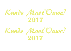 Carnaval Kunde Maot'Ouwe 2017 Glitter Neon geel Glitter - afb. 2