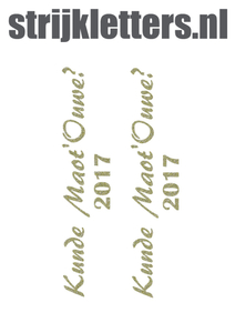 Carnaval Kunde Maot'Ouwe 2017 Glitter Champagne Glitter 490 - afb. 1