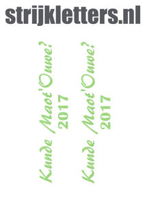 Carnaval Kunde Maot'Ouwe 2017 Glitter Neon Green Glitter 447 - afb. 1