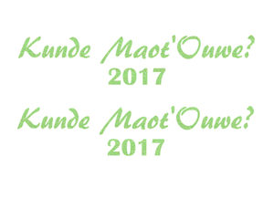 Carnaval Kunde Maot'Ouwe 2017 Glitter Neon Green Glitter 447 - afb. 2