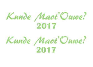Carnaval Kunde Maot'Ouwe 2017 Glitter Neon Groen Glitter - afb. 2