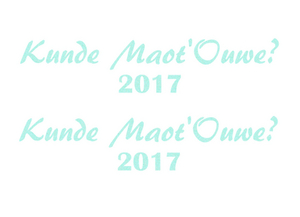 Carnaval Kunde Maot'Ouwe 2017 Glitter Neon Bleu Glitter 480 - afb. 2