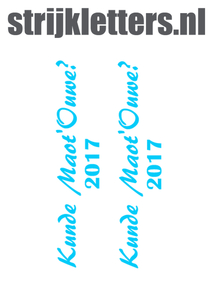 Carnaval Kunde Maot'Ouwe 2017 Glow in the Dark Blauw - afb. 1