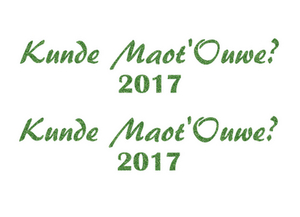 Carnaval Kunde Maot'Ouwe 2017 Glitter Light Green Glitter 483 - afb. 2