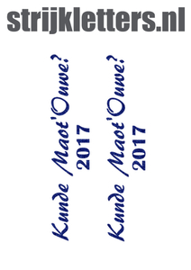 Carnaval Kunde Maot'Ouwe 2017 Glitter Royal Blue Glitter 489 - afb. 1