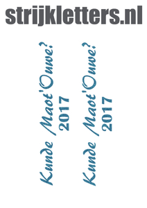 Carnaval Kunde Maot'Ouwe 2017 Glitter Bleu Glitter 454 - afb. 1