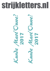 Carnaval Kunde Maot'Ouwe 2017 Glitter Sky Bleu Glitter 445 - afb. 1