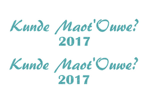 Carnaval Kunde Maot'Ouwe 2017 Glitter Sky Bleu Glitter 445 - afb. 2