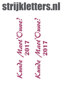 Carnaval Kunde Maot'Ouwe 2017 Glitter Pink Glitter 457 - afb. 1