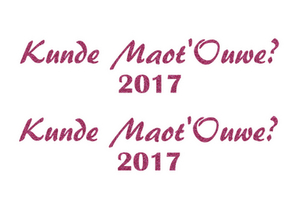 Carnaval Kunde Maot'Ouwe 2017 Glitter Pink Glitter 457 - afb. 2