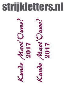 Carnaval Kunde Maot'Ouwe 2017 Glitter Hot Pink Glitter 432 - afb. 1