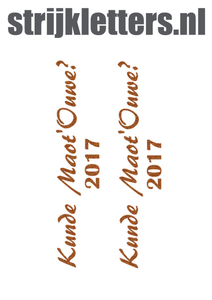 Carnaval Kunde Maot'Ouwe 2017 Glitter Copper 426 - afb. 1