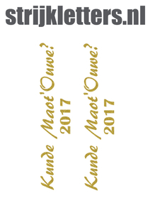 Carnaval Kunde Maot'Ouwe 2017 Glitter Light Gold Glitter 425 - afb. 1