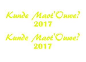 Carnaval Kunde Maot'Ouwe 2017 Glow in the Darg Geel - afb. 2