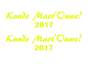Carnaval Kunde Maot'Ouwe 2017 Glow in the dark Glow in the Darg Geel - afb. 2