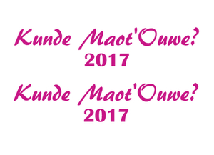 Carnaval Kunde Maot'Ouwe 2017 Flex Framboos - afb. 2
