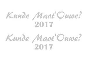 Carnaval Kunde Maot'Ouwe 2017 Reflecterend Zilver - afb. 2