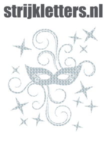 Carnaval Masker Design Metaalpop - afb. 1