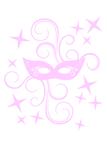 Carnaval Masker Flex Baby Rose - afb. 2