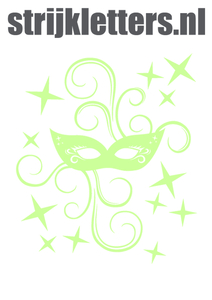 Carnaval Masker Glow in the Dark - afb. 1
