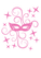 Carnaval Masker Glitter Holo Pink - afb. 2
