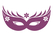 Carnaval Masker 2 Glitter Roze - afb. 2