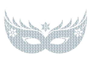 Carnaval Masker 2 Design Metaalpop - afb. 2