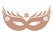 Carnaval Masker 2 Design Ruit Beige - afb. 2